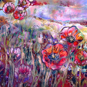 Tracey Roberts - sunrise poppies